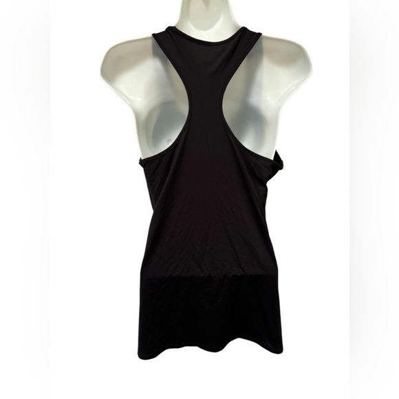 Spanx Transformation Black Side Zipper Racerback Tank Top Size Large L - Picture 5 of 7